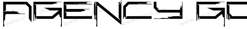 Agency Gothic Light字体转换